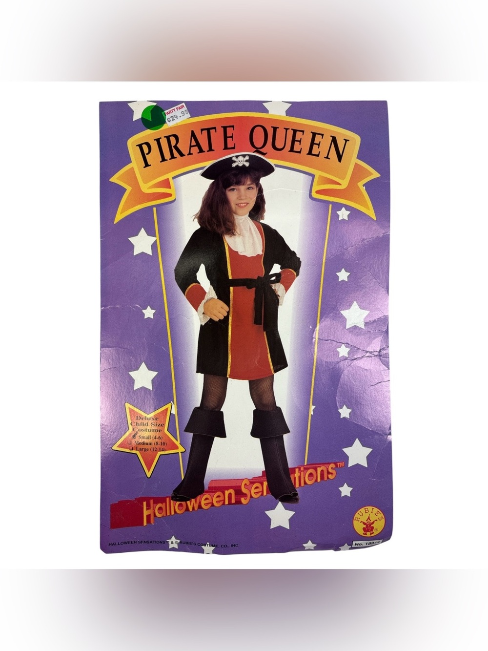 Rubie's Pirate Queen Child Girl's Small (4/6) Deluxe Halloween Costume Dress up